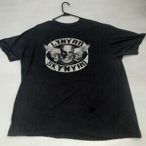 Vintage Lynyrd Skynyrd T-Shirt Rock Sz Adult Mens XL Gray Short Sleeve Band